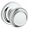 Baldwin ENTRATRR260 EN.TRA.TRR Traditional Keyed Entry Single Cylinder Knobset with Traditio, Polished Chrome