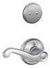 SCHLAGE F94FLA626RH  Satin Chrome Flair Lever Right Handed Dummy Interior Pack from the F-Series