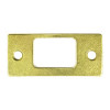 Deltana SP2753U3 2.75 in. x 1.25 in. Deadbolt Strike Plate (Set of 10) (Polished Brass)