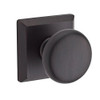 Baldwin PSROUTSR112 Passage Round Knob with Traditional Square Rose in Venetian Bronze Finish