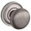 Baldwin PSROUTRR152 PS.ROU.TRR Round Passage Knobset with Traditional Round Rose, Matte Antique Nickel