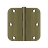 Deltana S35R55  Residential Thickness Steel 3 1/2-Inch x 3 1/2-Inch x 5/8-Inch Radius Hinge