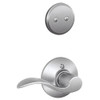 SCHLAGE F94ACC626RH  Satin Chrome Accent Lever Right Handed Dummy Interior Pack from the F-Series