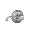 SCHLAGE F170CLT619ANDLH Callington Left Hand Dummy Lever, Andover Rose, Satin Nickel