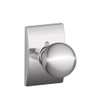 SCHLAGE F170ORB625CEN F170 ORB 625 CEN Century Collection Orbit Decorative Trim Knob, Bright Chrome