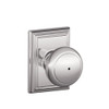 SCHLAGE F40AND625ADD  Addison Collection Andover Privacy Knob, Bright Chrome