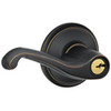 SCHLAGE F51AFLA716  Aged Bronze Flair Keyed Entry F51A Panic Proof Door Lever