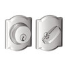 SCHLAGE B60CAM625 Lock Company Series Deadbolt Camelot Rose Single Cylinder Deadbolt