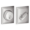 SCHLAGE B60ADD625 Lock Company Series Deadbolt Addison Rose Single Cylinder Deadbolt