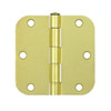 Deltana S35R54 3.5 in. x 3.5 in. Steel Hinge w Residential Thickness - Pair (Set of 10) (Brushed Brass)