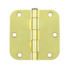 Deltana S35R53 3.5 in. x 3.5 in. Steel Hinge w Residential Thickness - Pair (Set of 10) (Polished Brass)