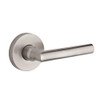 Baldwin HDTUBLCRR150 Reserve Half Dummy Left Hand Tube Lever and Contemporary Round Rose Satin Nickel Finish.