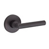 Baldwin HDTUBLCRR112  Reserve Half Dummy Tube with Contemporary Round Rose, Aged Bronze Finish, Left Hand