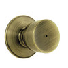 SCHLAGE F40BEL609 F40 BEL 609 16-080 10-027 Bell Bed and Bath Knob, Antique Brass