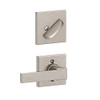 SCHLAGE F59NBK619COL F59 NBK 619 COL Collins Trim Northbrook Interior Handle set Lever, Satin Nickel (Interior Half Only)