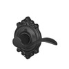 SCHLAGE F170ACC622BRKRH F170 ACC 622 BRK RH Brookshire Collection Right Hand Accent Decorative Trim Lever, Matte Black