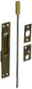 Deltana 12EFB5  12 Inch Solid Brass Square Edge Extension Flush Bolt Antique Brass.