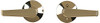 SCHLAGE F10ELA605 F10 ELA 605 16-080 10-027 Elan Hall and Closet Lever, Bright Brass