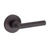 Baldwin PVTUBCRR112 PV.TUB.CRR Tube Privacy Leverset with Contemporary Round Rose, Venetian Bronze
