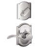 SCHLAGE F59ACC625CAMRH Lock Company F59-ACC-CAM-RH Accent Right Handed Interior Pack Lever Set with Single C, Bright Chrome
