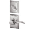 SCHLAGE F59ACC625ADDLH Lock Company Interior Pack Accent Left Handed Interior Pack Lever Set with Single Cylinder Deadbolt and Decorative Addison Rose (Interior Half Only)