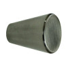 Deltana KC20U19 1 in. Solid Brass Cone Cabinet Knob (Set of 10) (Paint Black)