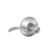 SCHLAGE F40ACC626  Accent Privacy Lever, Satin Chrome