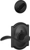 SCHLAGE F59ACC622CAMRH Lock Company Accent Right Handed Interior Pack Lever Set with Single C, Matte Black