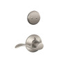 SCHLAGE F94ACC619RH F94-ACC-RH Accent Lever Right Handed Dummy Interior Pack from the F-Seri, Satin Nickel