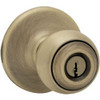 KWIKSET 400P-5 400P 5 Polo Keyed Entry Knob, Antique Brass