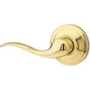 KWIKSET 968TNLRH-3  Right Hand Tustin Interior Dummy Handleset Trim Bright Brass Finish