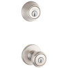 KWIKSET CP690T-15 690T 15 K6 CP Tylo Entry Knob and Single Cylinder Deadbolt Combo Pack, Satin Nickel