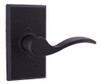 Weslock R7305H2--0020 7305H-RH Carlow Right Handed Single Dummy Door Lever Set with Square Ros, Black.