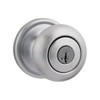 KWIKSET 740H-26DS Hancock Entry Knob featuring SmartKey in Satin Chrome
