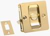 KWIKSET 333-3 333 Notch Bed/Bath Pocket Door Lock in Polished Brass