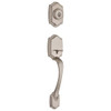 KWIKSET 687BWLIP-15S 687BW LIP 15 SMT RCAL Belleview Single Cylinder Exterior Only Handleset Featuring SmartKey in Satin Nickel.