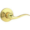 KWIKSET 740TNL-3S 740TNL-S Tustin Keyed Entry Door Leverset with Smart Key form the Signat, Polished Brass