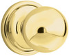 KWIKSET 788CA-3 788CA Signature Series Circa Single Dummy Door Knob, Polished Brass.