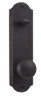 Weslock 07605--F20020 7605F Dummy Interior Pack Featuring a Wexford Knob from the Molten Bronz, Black