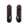 Weslock L7641M1M1SL2D 7641M-LH Single Cylinder Left Handed Entry Set with Durham Knobs from th, Oil Rubbed Bronze