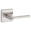 KWIKSET 968LSLSQT-15  Lisbon Square Interior Dummy Handleset Trim Satin Nickel Finish