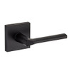 KWIKSET 154LSLSQT-514  Lisbon Square Passage Door Lock Iron Black Finish
