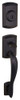 KWIKSET 802AVHLIP-514  Avalon Dummy Exterior Handleset Iron Black Finish