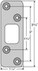 KWIKSET 83223-3 KWIK 83223 US3 MAX SECURITY DEADBOLT STRIKE ROUND CORNER