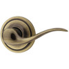 KWIKSET 968TNLLH-5  Left Hand Tustin Interior Dummy Handleset Trim Antique Brass Finish