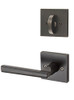KWIKSET 968MRLSQT-11P  Montreal Square Interior Dummy Handleset Trim Venetian Bronze Finish