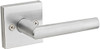 KWIKSET 157MILSQT-26D 157MILSQT-US26D Satin Chrome Milan Half Dummy Lever with Square Rose