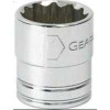 GearWrench KDT80764 80764 1/2" Drive 12 Point Standard SAE Socket 11/16", Black