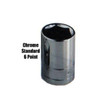 K Tool International KTI33528 K-Tool International (KTI27107) 3/8in. Drive Standard 6 Point Chrome Socket 7mm