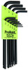 Bondhus BND74938 74938 Set of 10 Balldriver L-wrenches with ProHold Tip, sizes 1/16-1/4-Inch